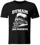 Koszulka Dymam jak Parowóz, śmieszny t-shirt, roz. M