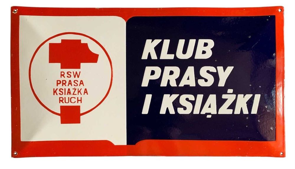 PRL: Tablica Emaliowana Klub Prasy i Książki RSW