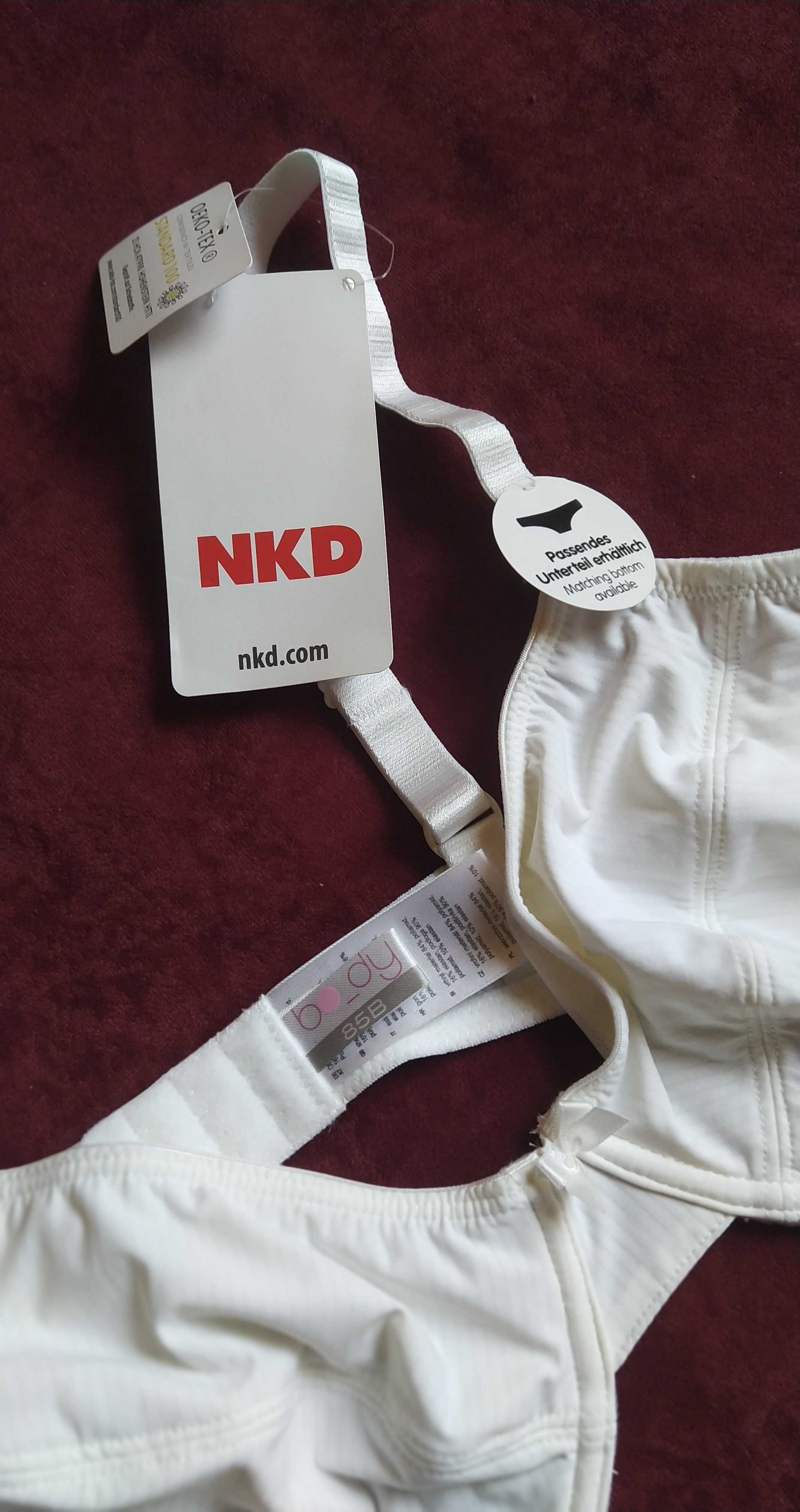 NKD-nowy biały biustonosz 85B.