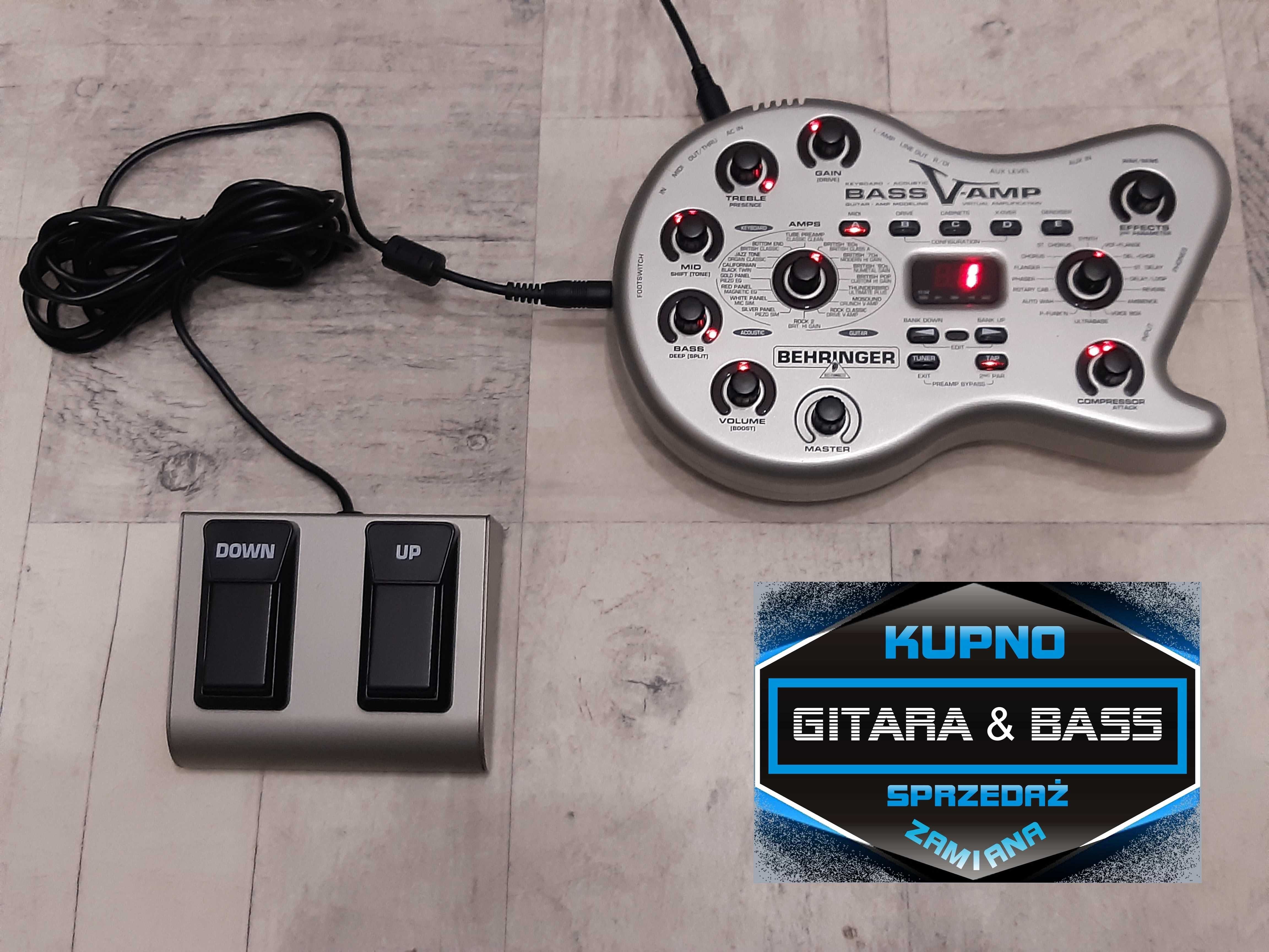 Multiefekt Basowy Behringer Bass V-AMP-procesor-efekt-lub dodam Gratis