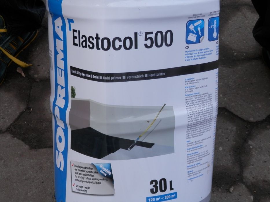 ELASTOCOL 500 preparat gruntujący na bazie bitumu SOPREMA Warszawa