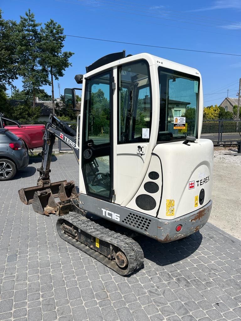 Mini koparka TEREX TC16 z 2014r. szybkozłącze 1 wł waga 1700kg MOCNA