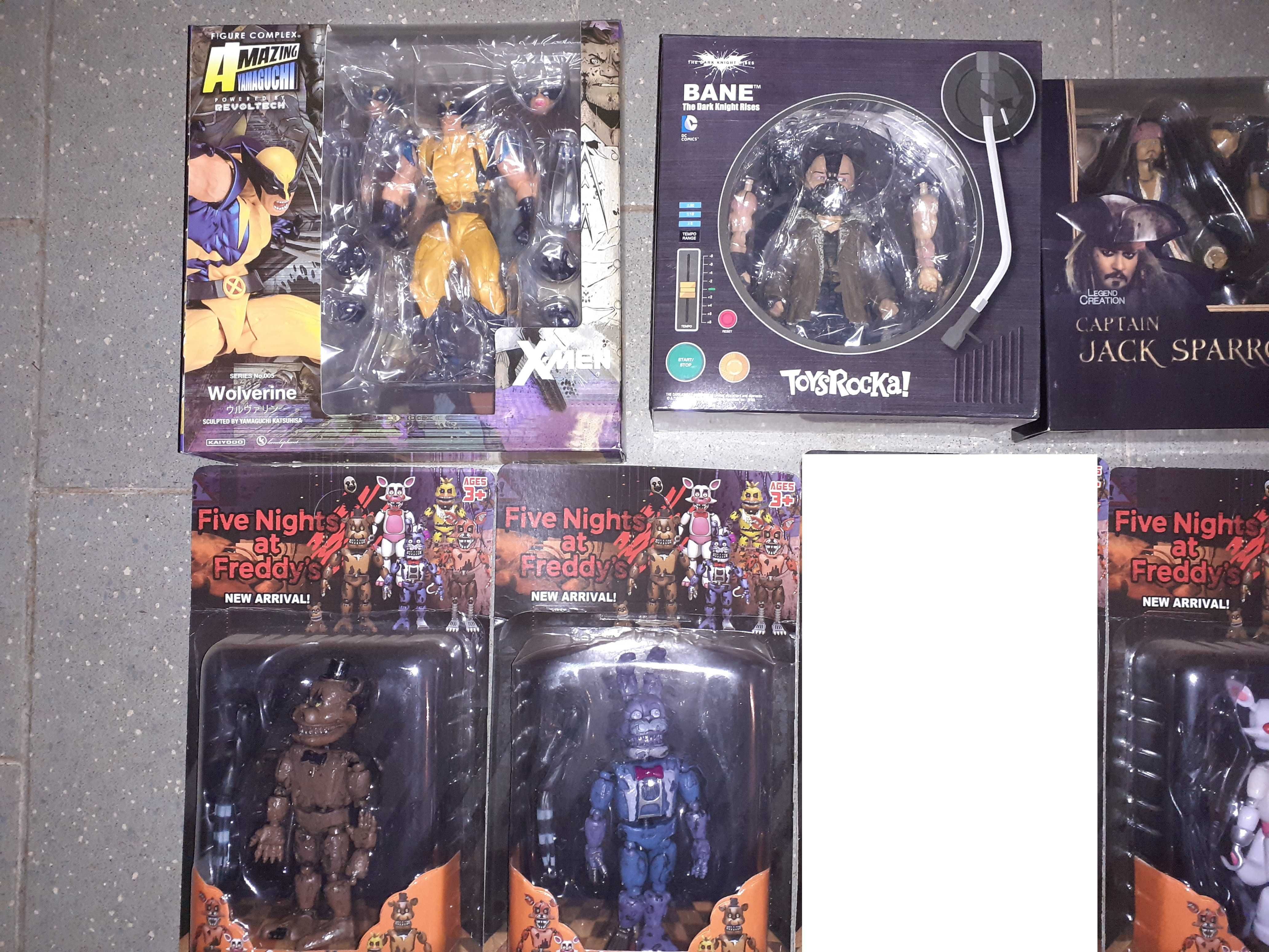 Figuras Marvel DC FNAF Harry Potter, Deadpool, Joker, Jack Sparrow ...