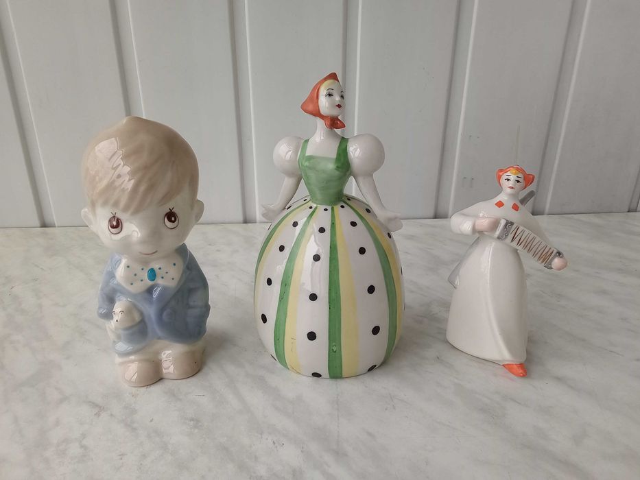 6 (фото, опис). Порцеляна, Статуетки, 3 (шт). ВІНТАЖ. made in USSR.