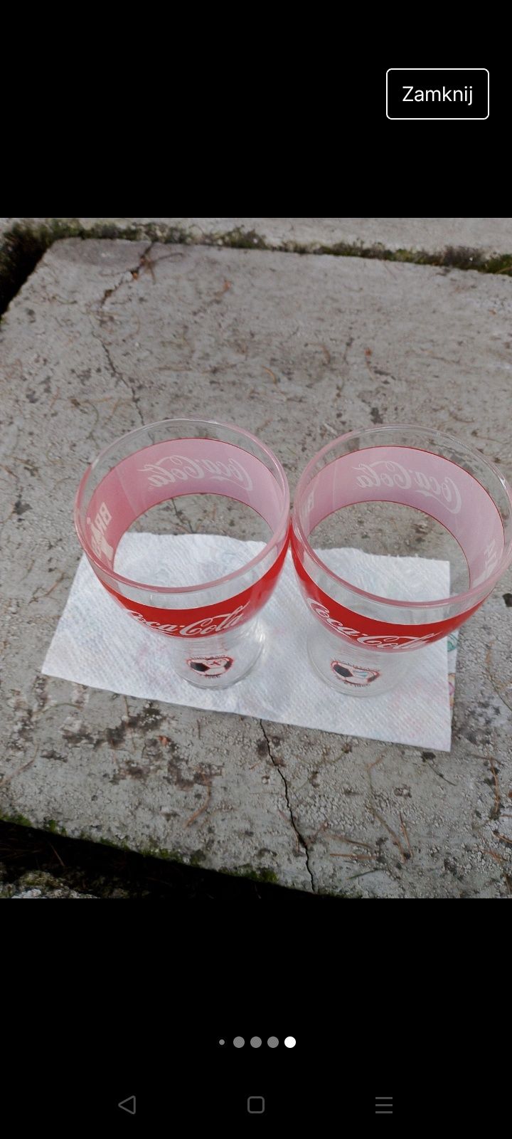 Kolekcjonerskie szklanki coca cola