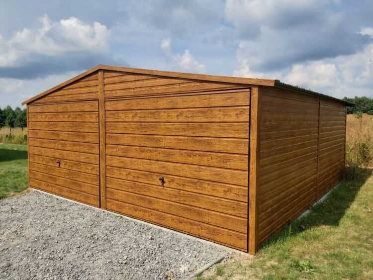 Garaż blaszany Premium 6x5,8 Brama 1.90 z automatyką