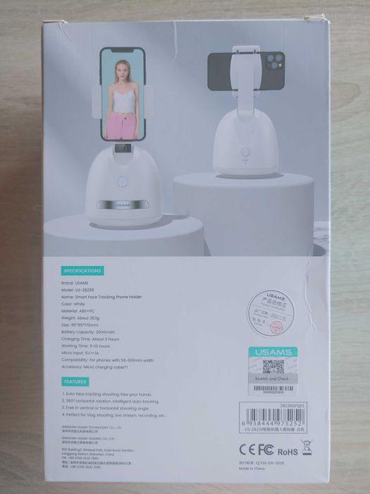 Inteligentny stojak na telefon Smart Face Tracking Phone Holder