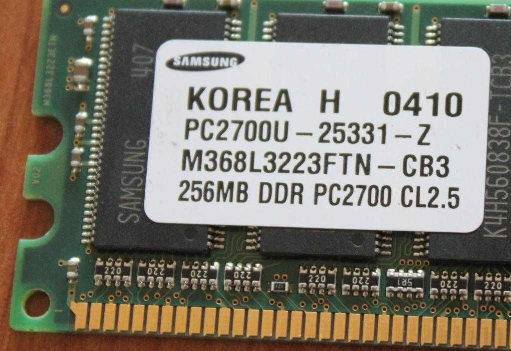 2 dimm's de memória ram (2x256mb) DDR PC-2700