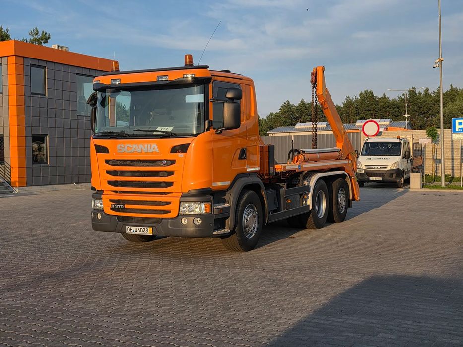 Scania G 370 EURO 6 , Meiller brama lub beczka , hak, wywrotka laweta  Stan idealny pojazd w oryginale czysty i zadbany