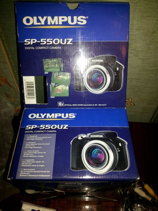 фотоаппарат OLYMPUS-SP-550 UZ +акамулятори 1620