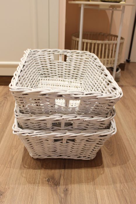 Cestos verga branca grandes dimensões