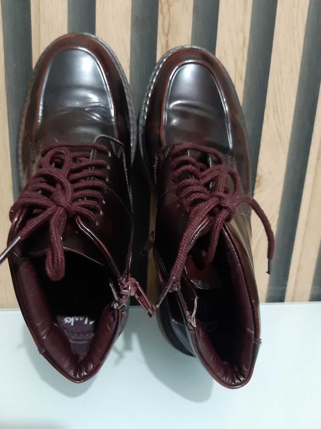 Buty trapery damskie skórzane Clarks rozmiar 36.