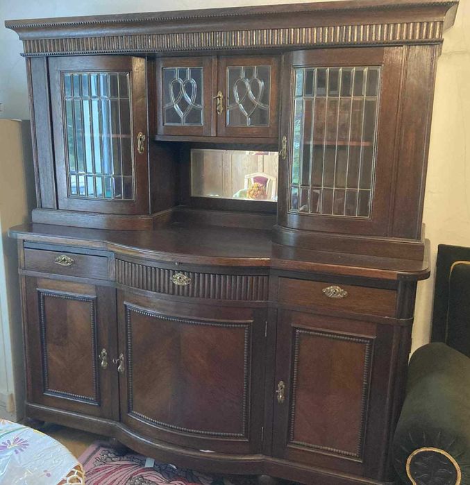 Stylowy kredens gdański dębowy – po renowacji, klasyk