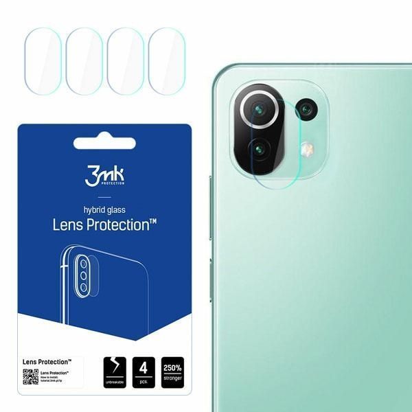 3Mk Lens Protect Xiaomi Mi 11 Lite 5G Ochrona Na Obiektyw Aparatu 4Szt