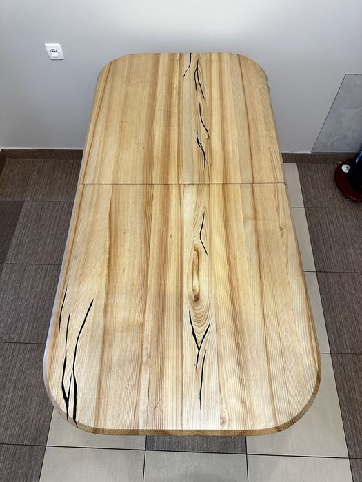 Деревяний кухонний розкладний стіл