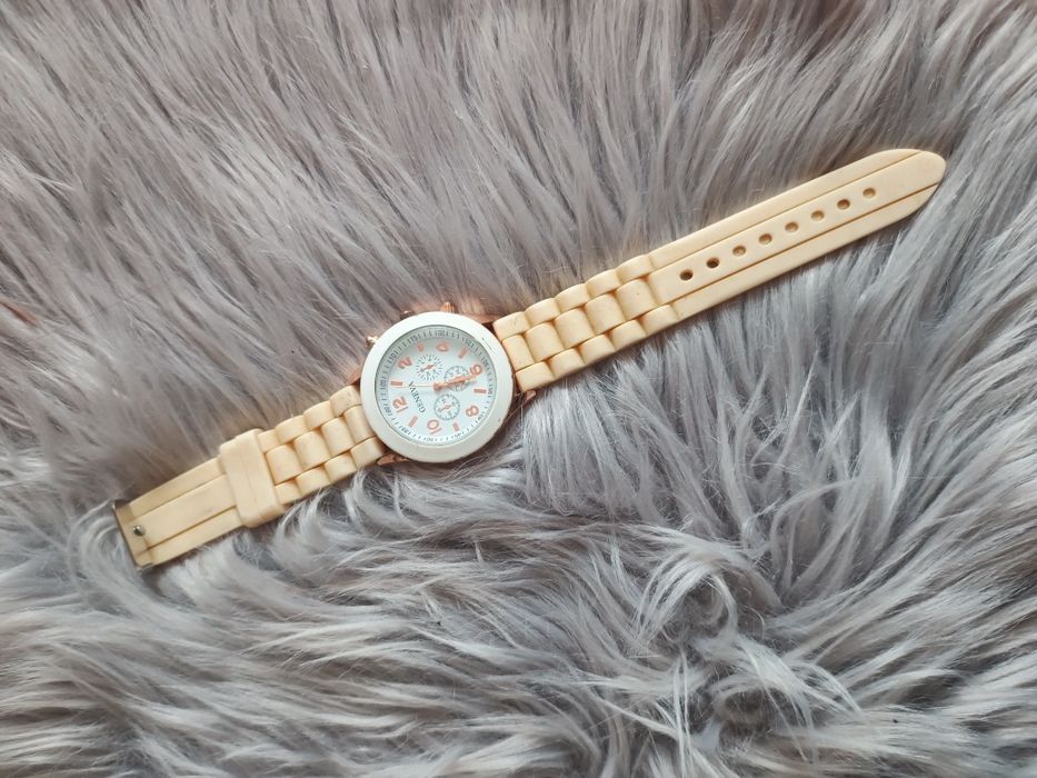 Zegarek damski gumowy pasek