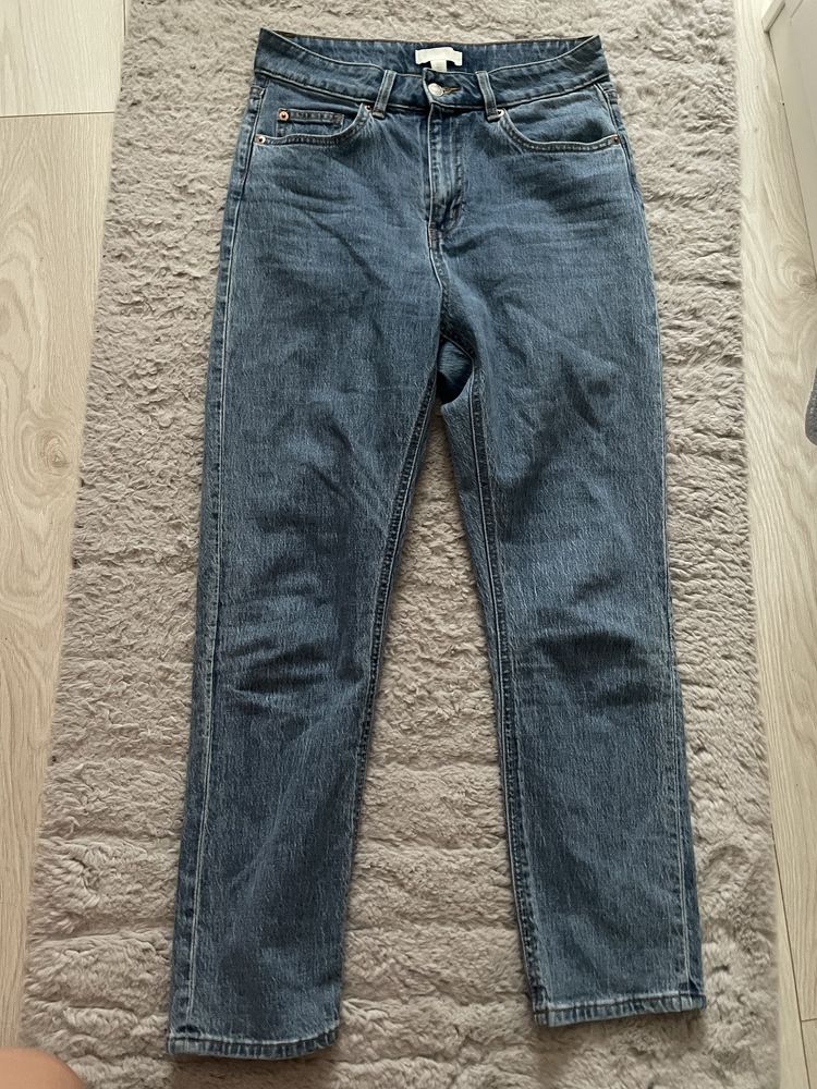 Jak nowe ciemne jeansy z wysokim stanem h&m