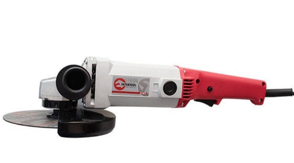 INTERTOOL DT 0218. 180мм  шлифмашина угловая, болгарка