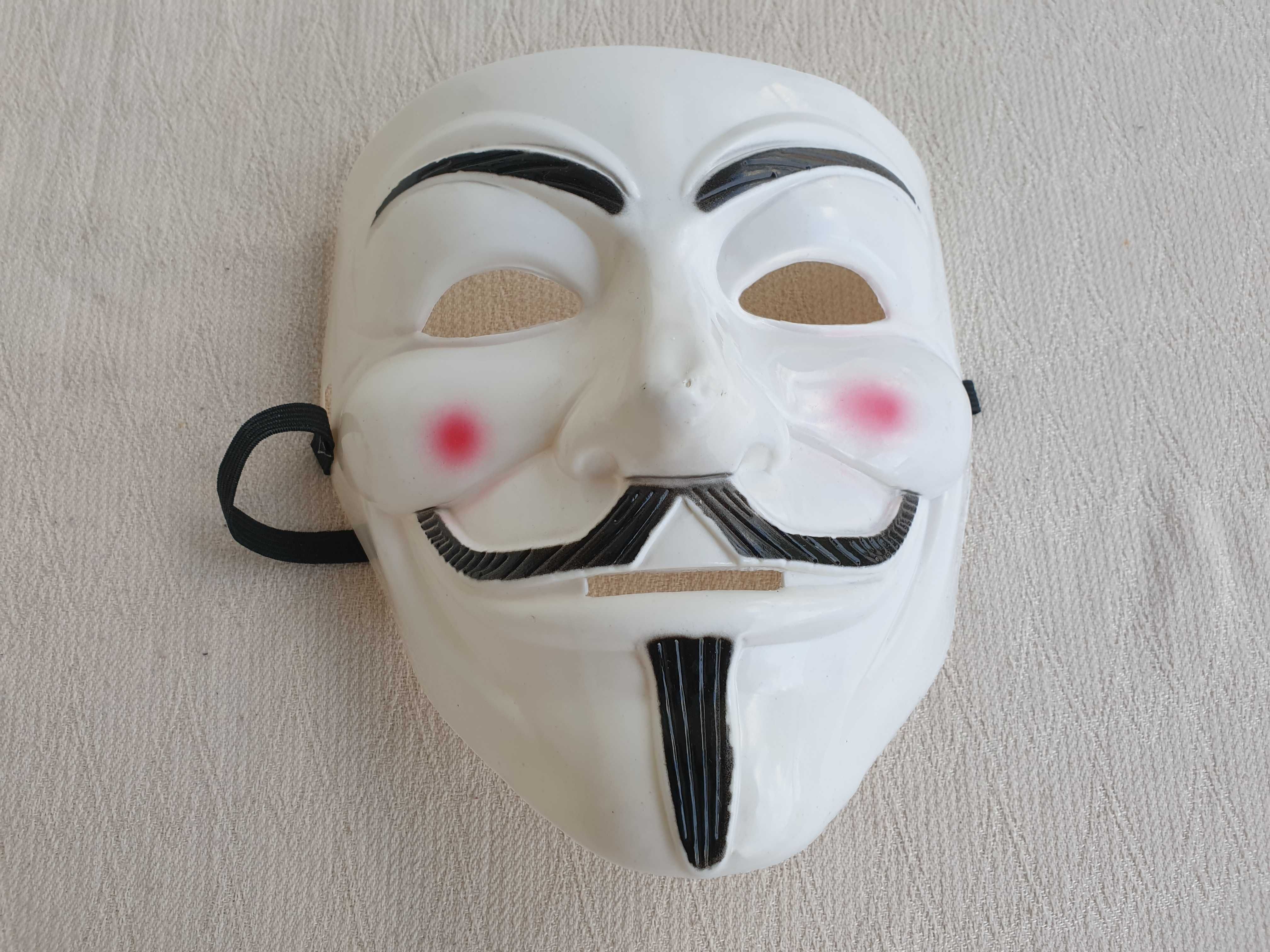 Maska ANONYMOUS VENDETTA stop ACTA na Halloween