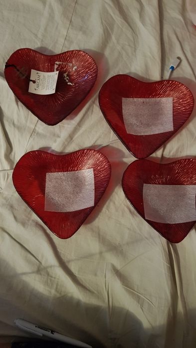 Nowe talerzyki w serce Akcam renomowane tureckie szkło