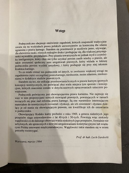 Prawo karne podręczniki prawnicze