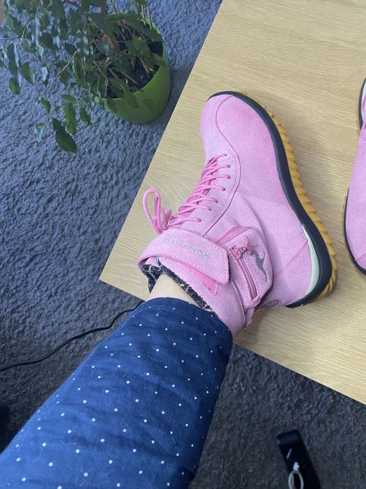 Ботинки зимние кожа, замш на девочку