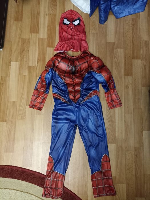 Карнавальный костюм Человек Паук, Spider Man с мускулами от 6-9 лет
