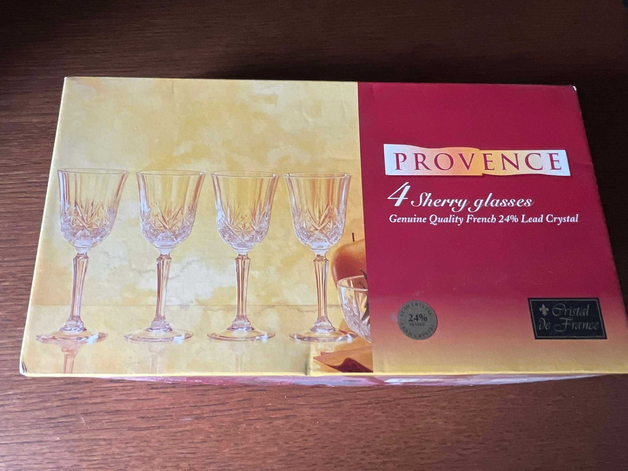 Kryształowe kieliszki do nalewki Provence Cristal de France 24%