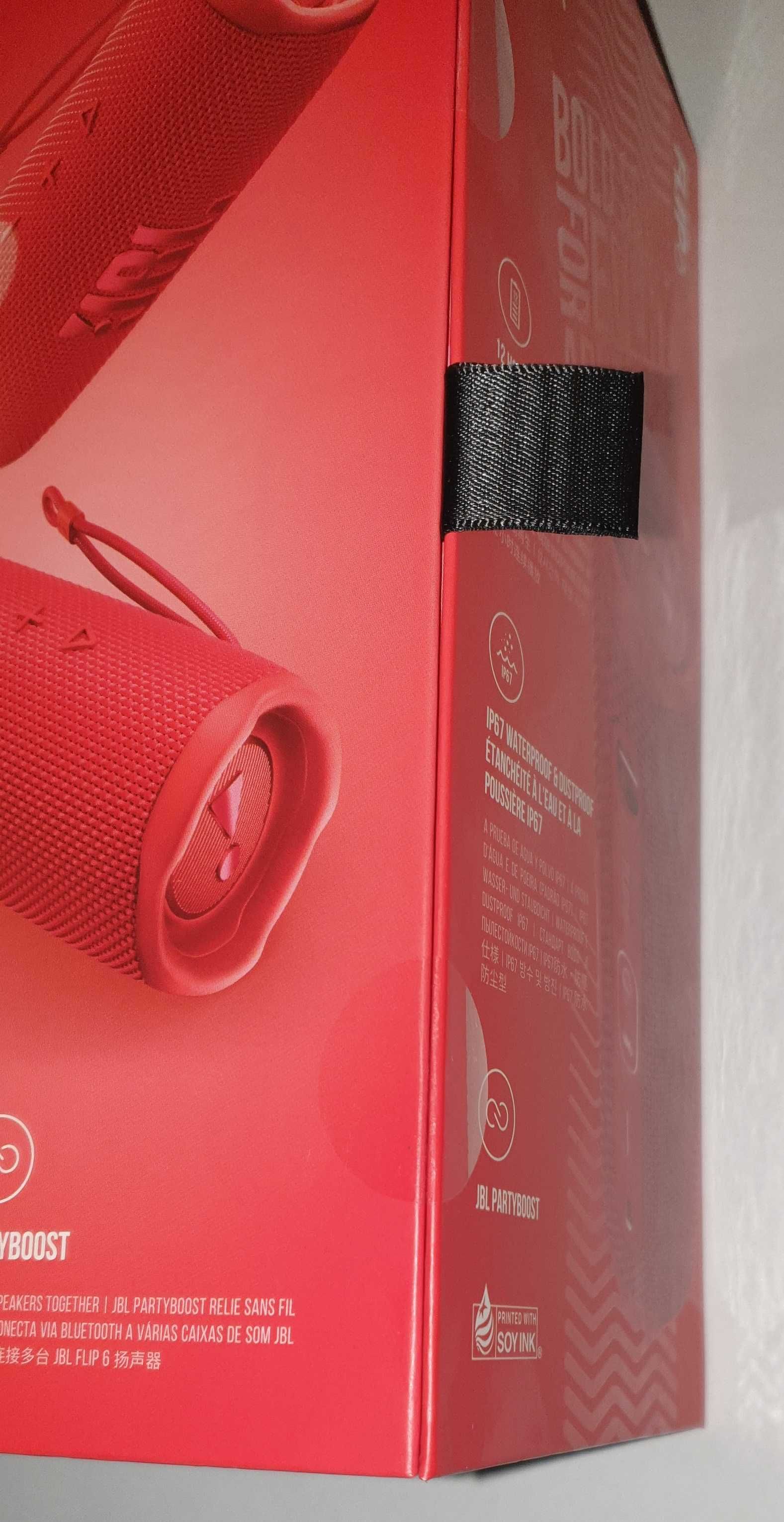 JBL Flip 6 RED czerwony Głośnik przenośny Bluetooth