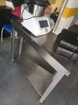 Bancada de inox de canto