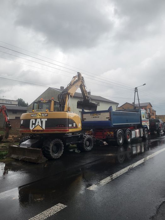Usługi transportowe wywrotkami, wynajem kontenerów ,auto laweta.