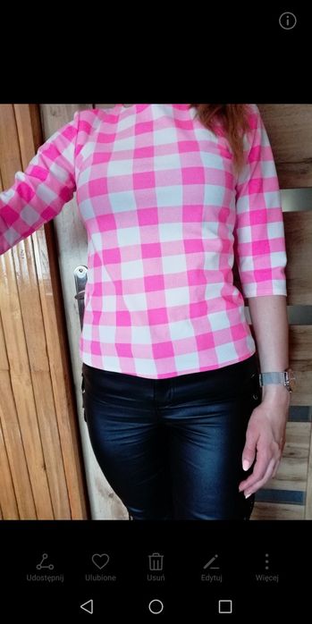Bluzeczka w kratkę rozmiar S