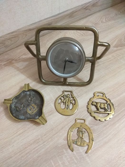 Vintage Mosiężna popielniczka Anglia