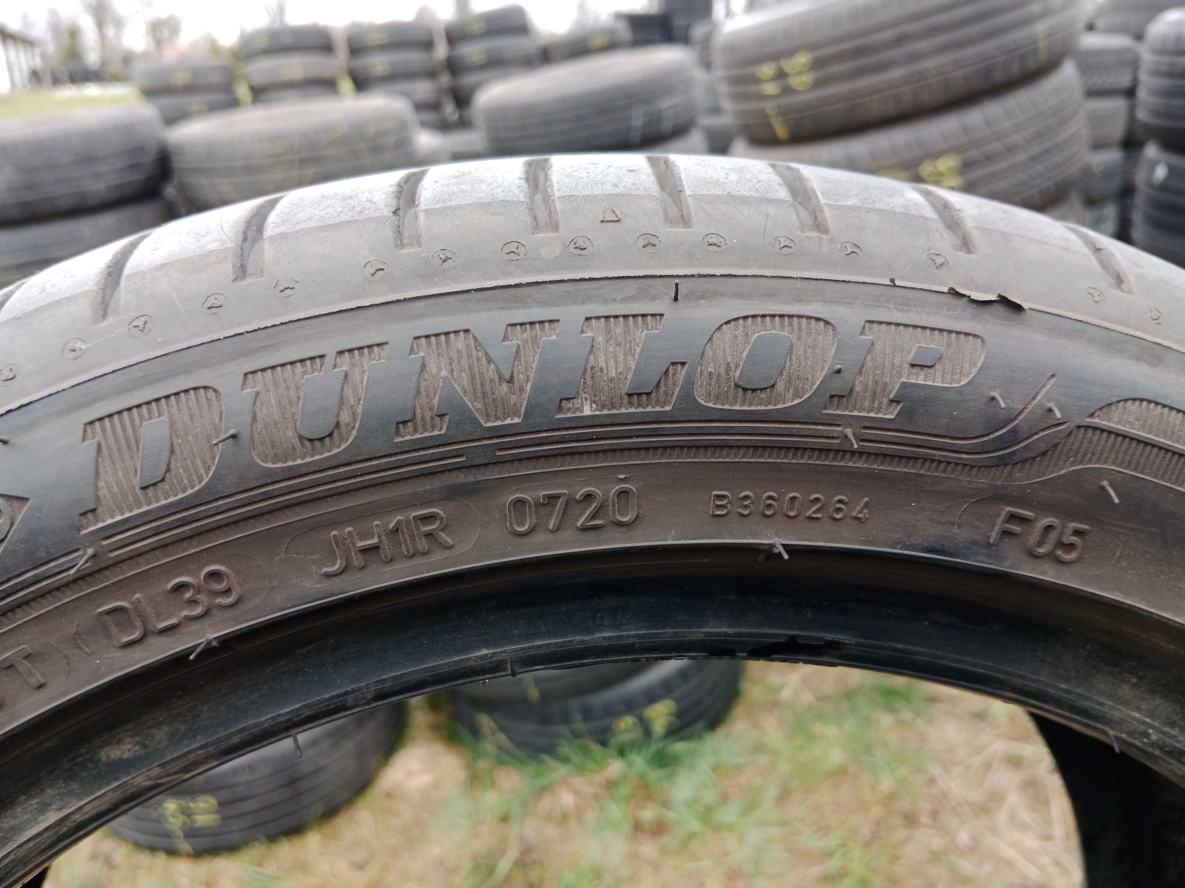 Opona używana letnia 195/55R16 Dunlop Sport bluResponse 1szt.