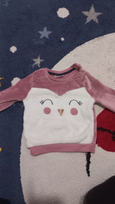 Ciepła bluzeczka dziewczynka rozmiar 80