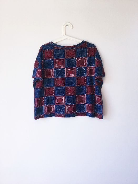 ZARA tshirt oversize crop top koszulka rozmiar M