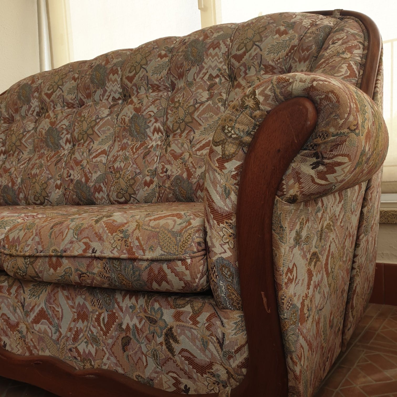Sofa cama + 2 poltronas