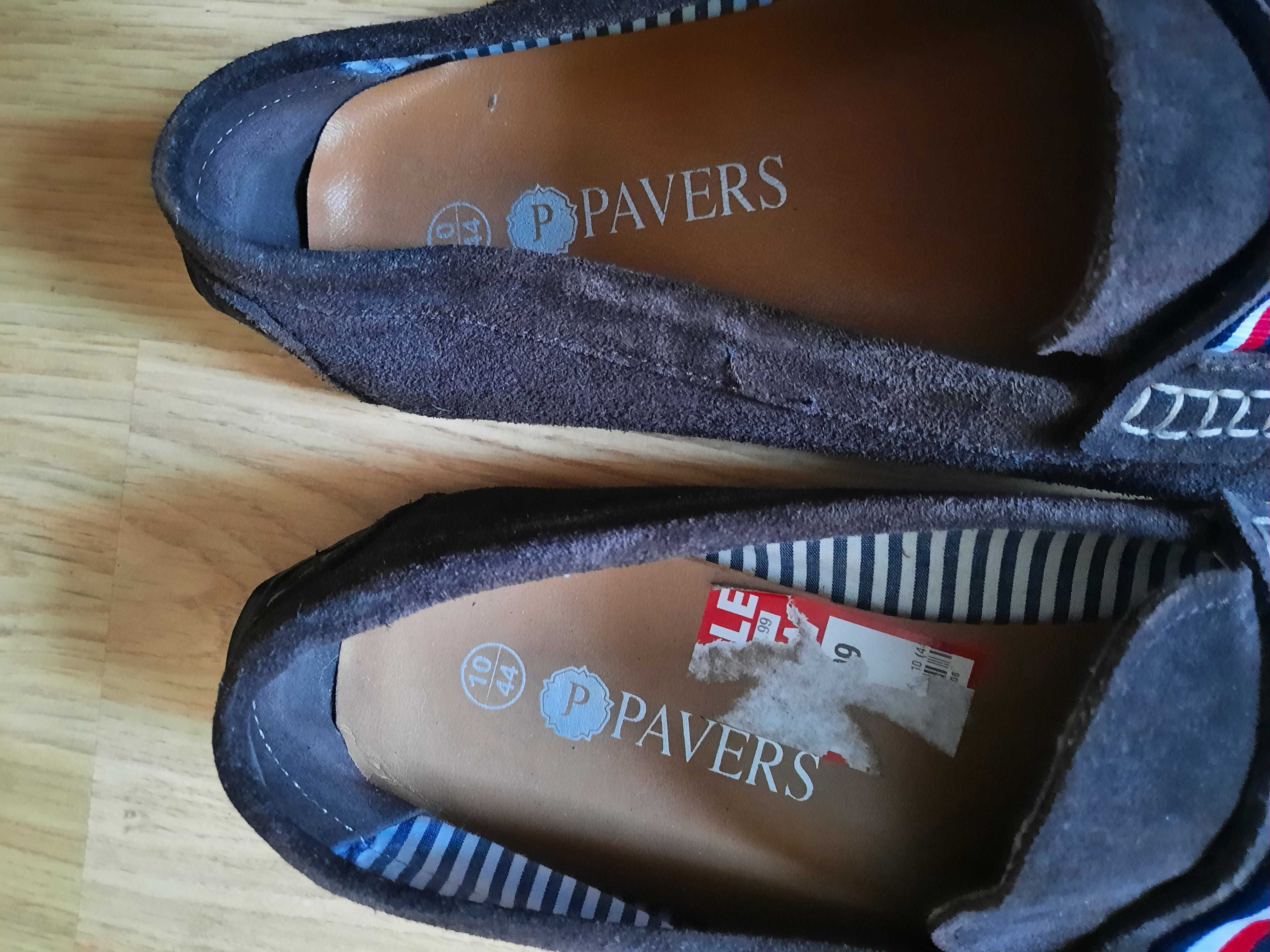Мужские новые замшевые мокасины PAVERS 44 p.