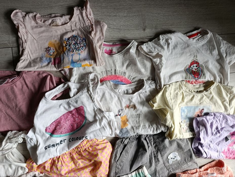 Paka ubranek na lato roz 110