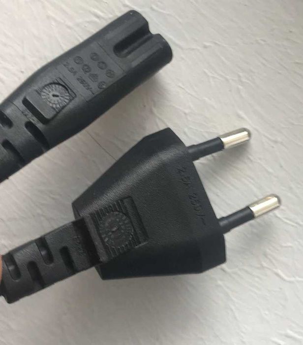 Кабель 2 пина 2 pin 2.5A 1.8 метра 0pигинал ІОО ш