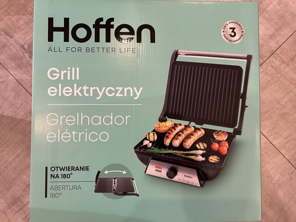 Grill elektryczny kontaktowy panini Hoffen 2000W