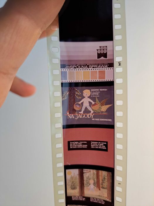NA JAGODY bajka na rzutnik projektor diaskop PRL