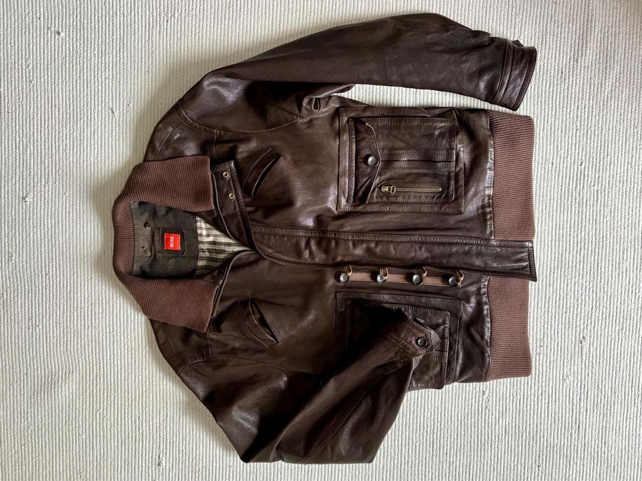 Blusão em pele Boss Orange