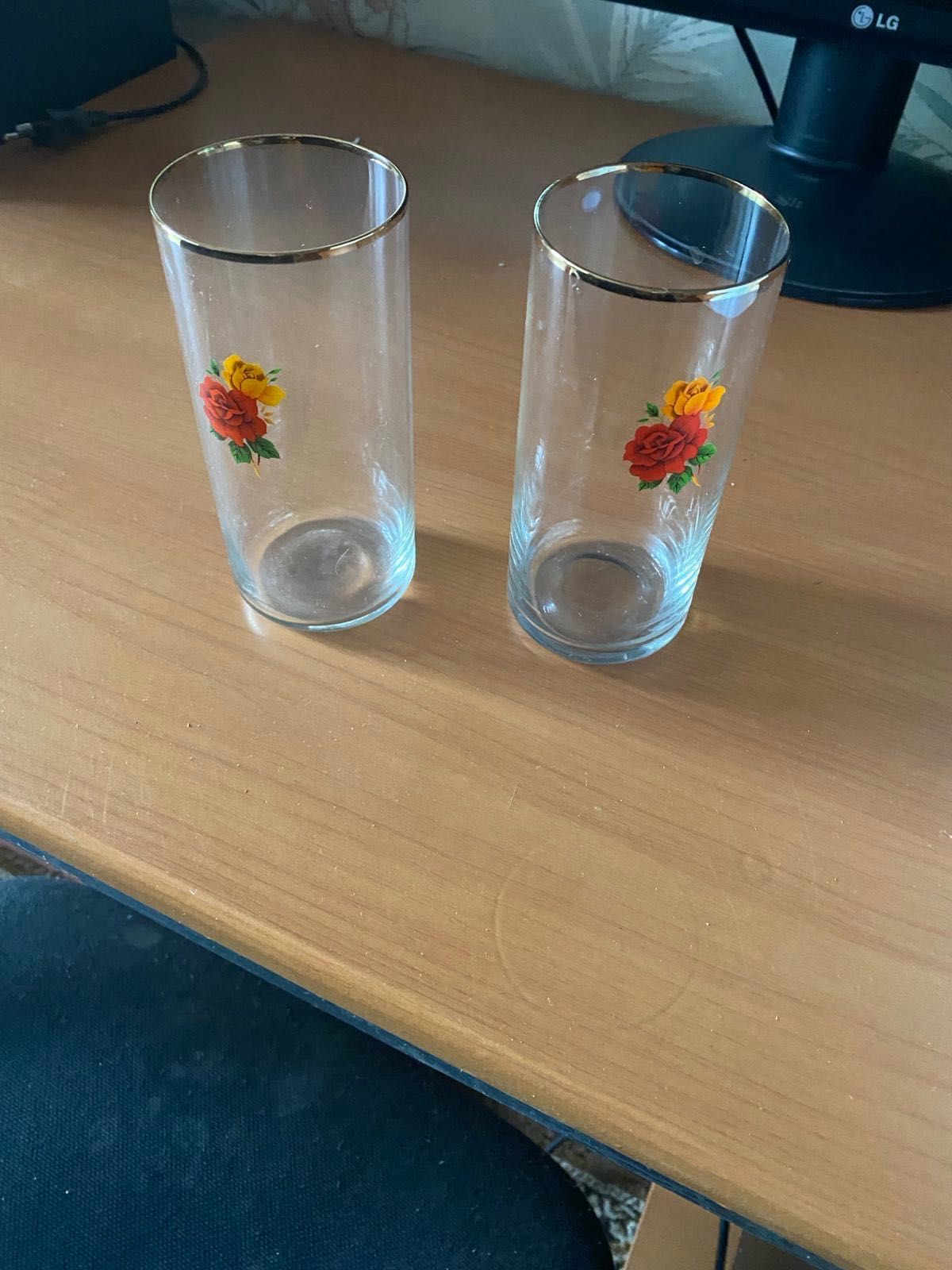 Набор стеклянных стаканов с рисунком 10 шт