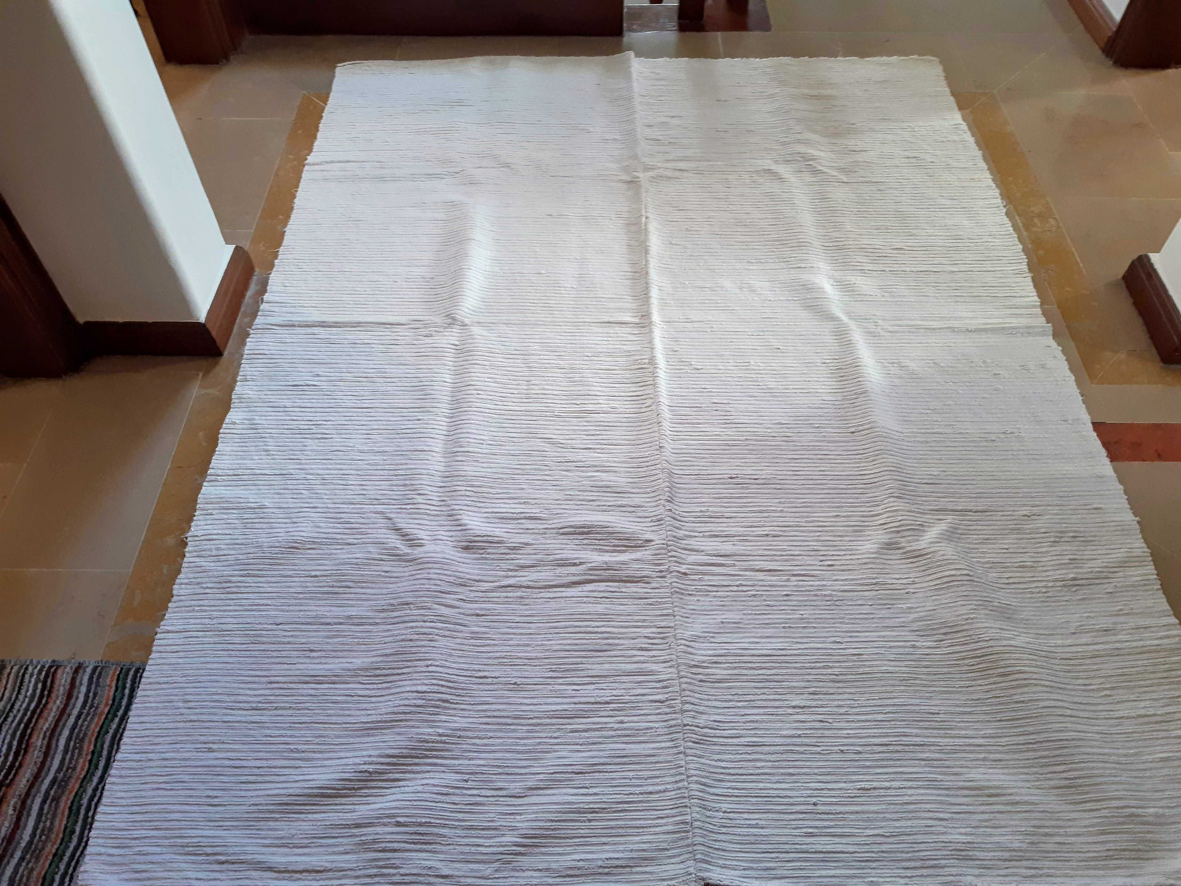 Tapete de trapos vintage português, bom estado
