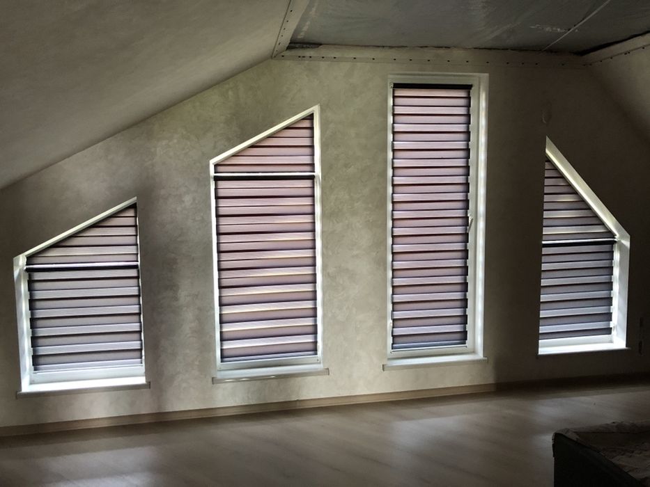 Рулонні штори, тканинні ролети, жалюзі, день-ніч, рулонные шторы.