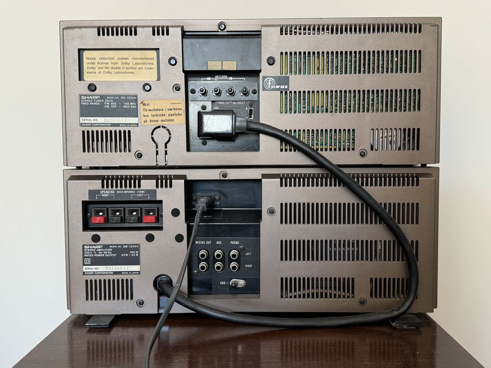 SHARP SM 1255 Flat Amplifier Radiomagnetofon Amplituner Deck