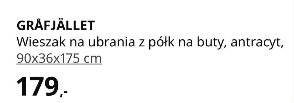 Wieszak na ubrania i buty (IKEA) - Stan idealny!
