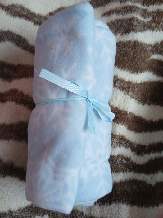 Плед "Сніжок" блакитний