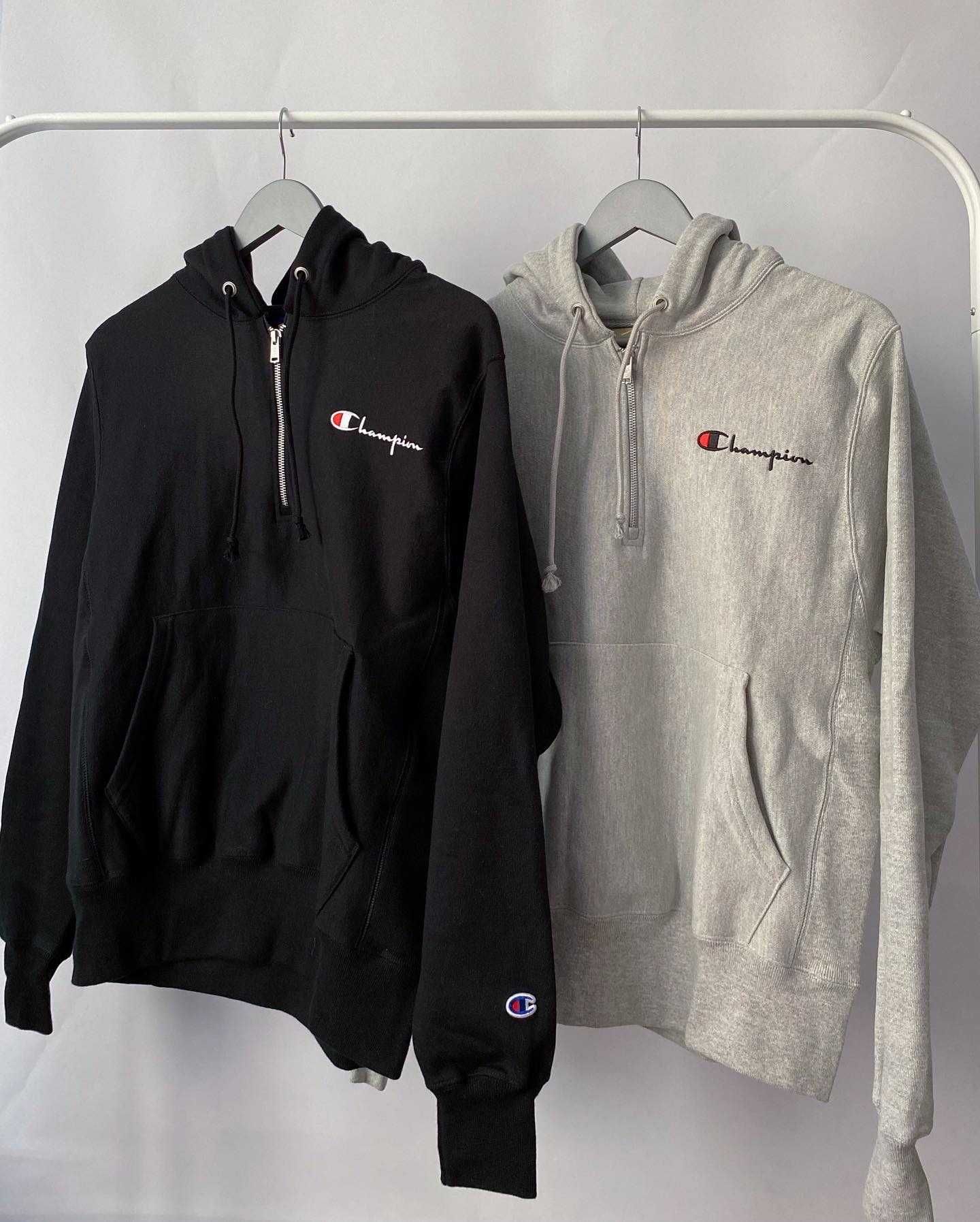 Худі 1/4 zip Champion - white/ grey/ pink/ black - [S & L sizes]